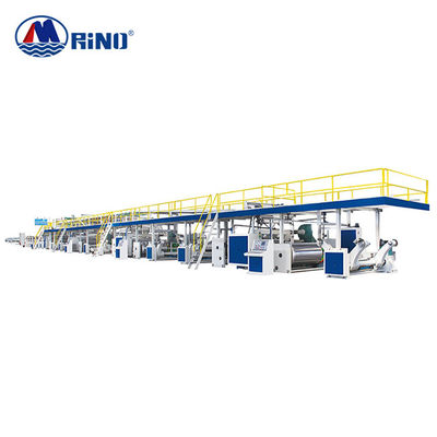 chất lượng Dây chuyền sản xuất thùng carton 3 5 7 lớp 100m / phút 100kw Nhà máy điều chỉnh tự động 5 lớp nhà máy
